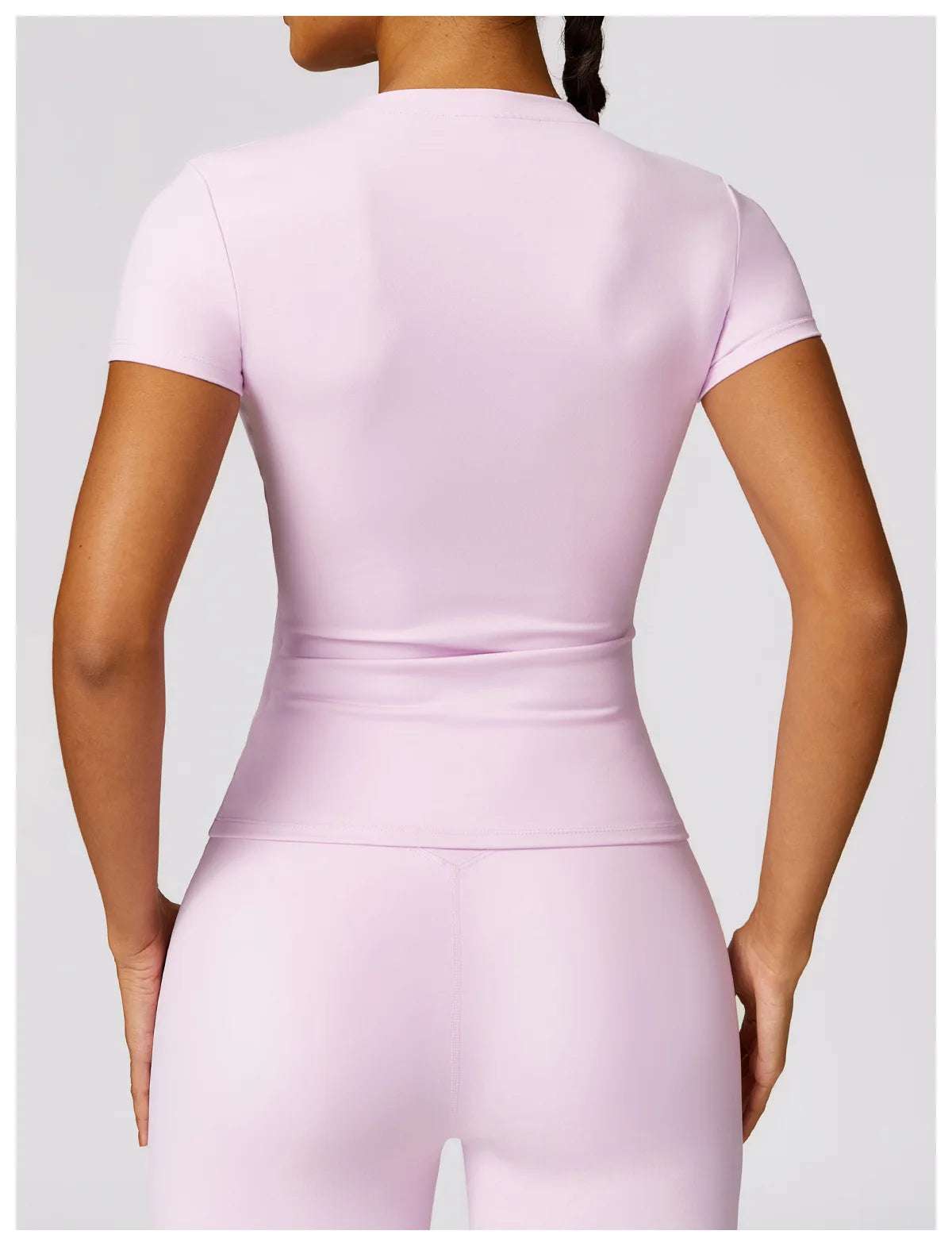 Seamless Short Sleeve Yoga Gym Top