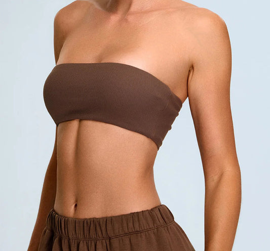 Strapless Sports Bra Gym Top
