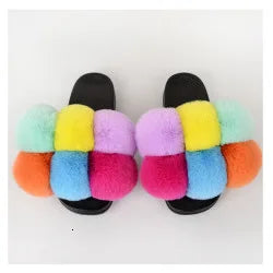 Fur Fluffy thick sole Slippers