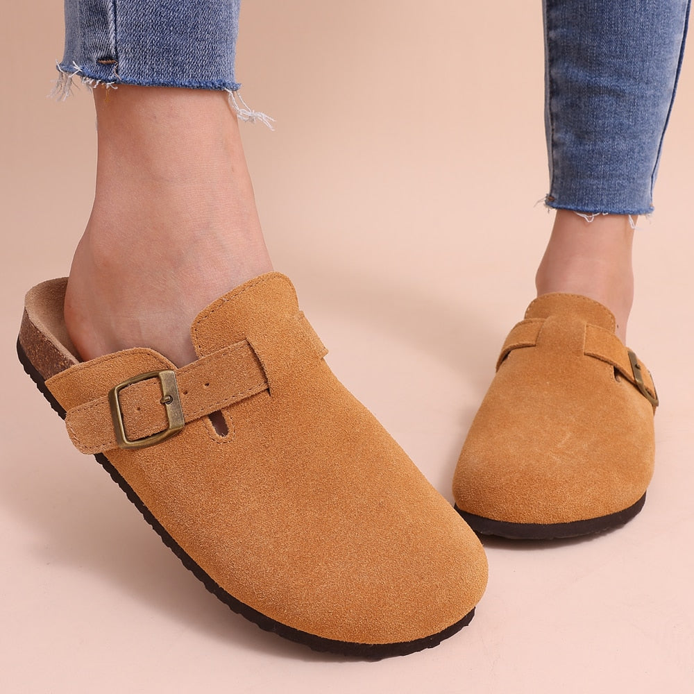 Suede Birkenstock style Mules Clogs Slippers