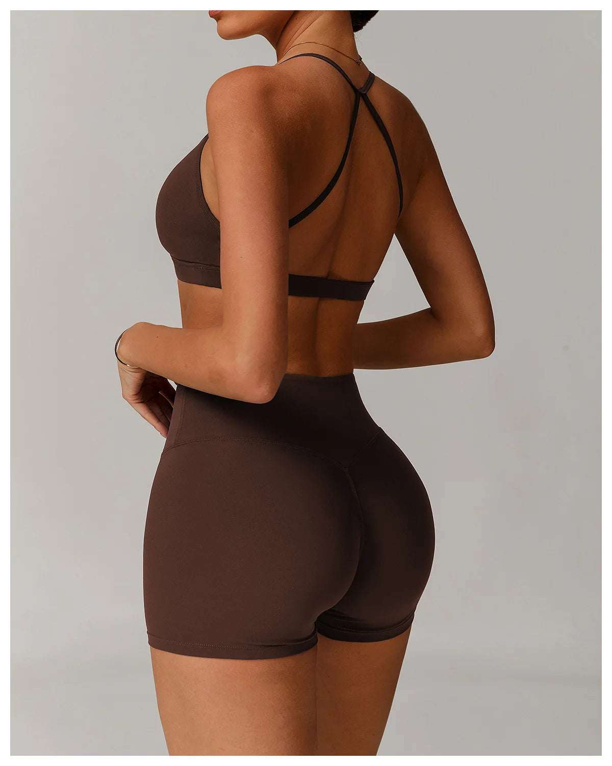 Shoulder Straps Fitness Sports Bra