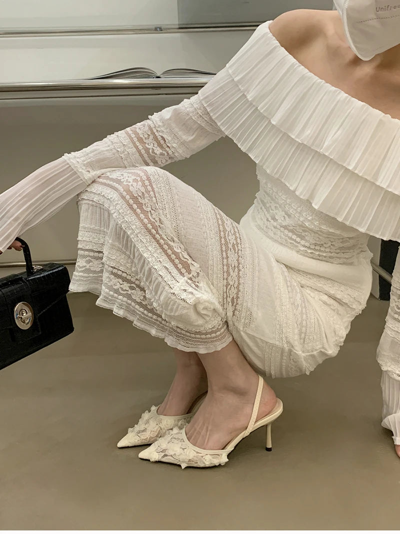 Pointed Toe Slip On low heel Shoes