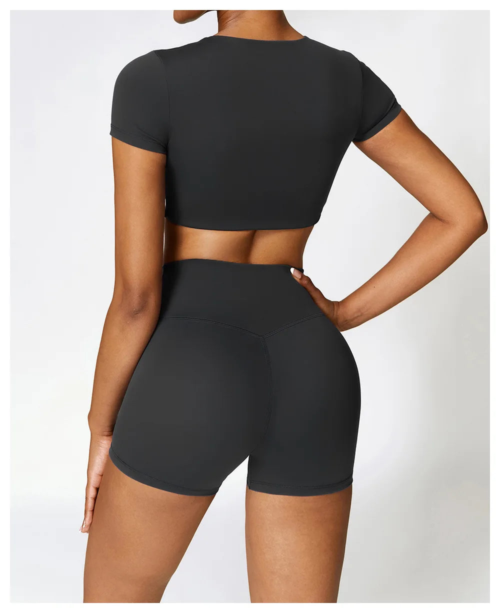 Seamless Yoga Workout Fitness Crop Top