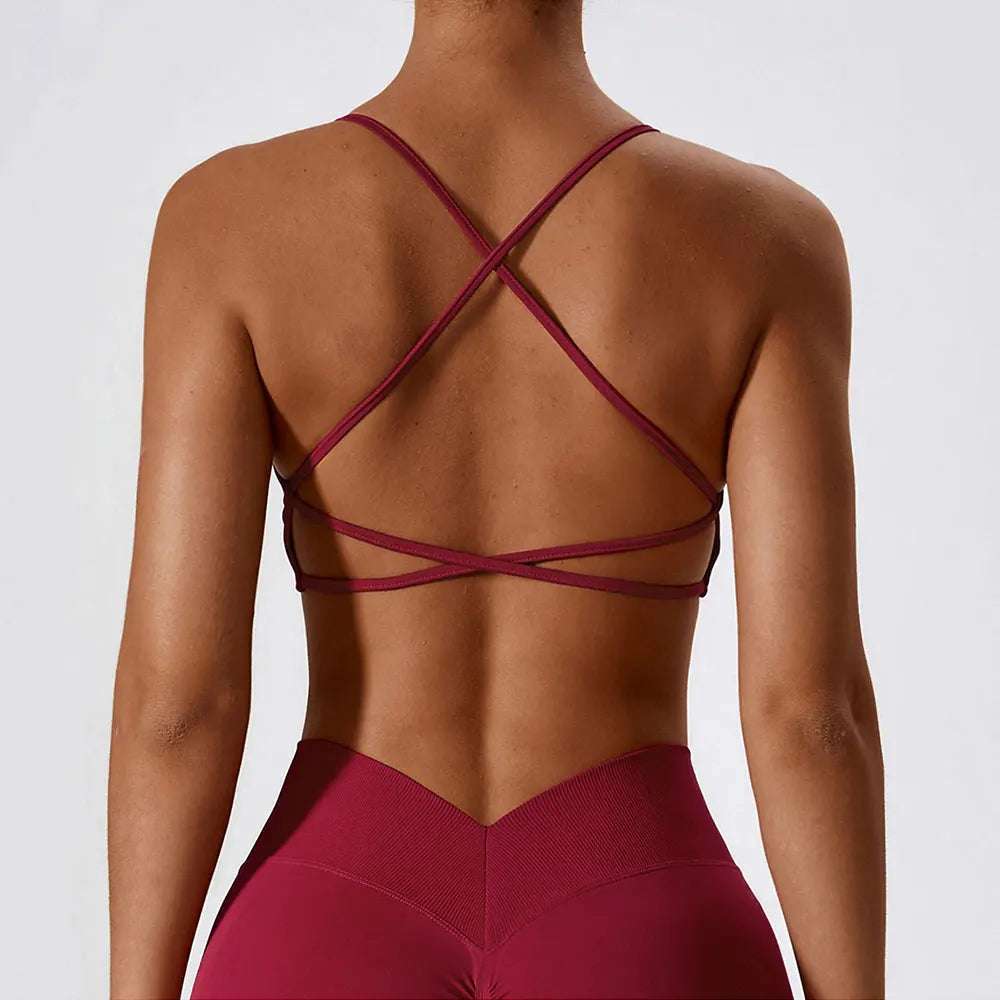 Back Cross Strap Sports fitness Bra