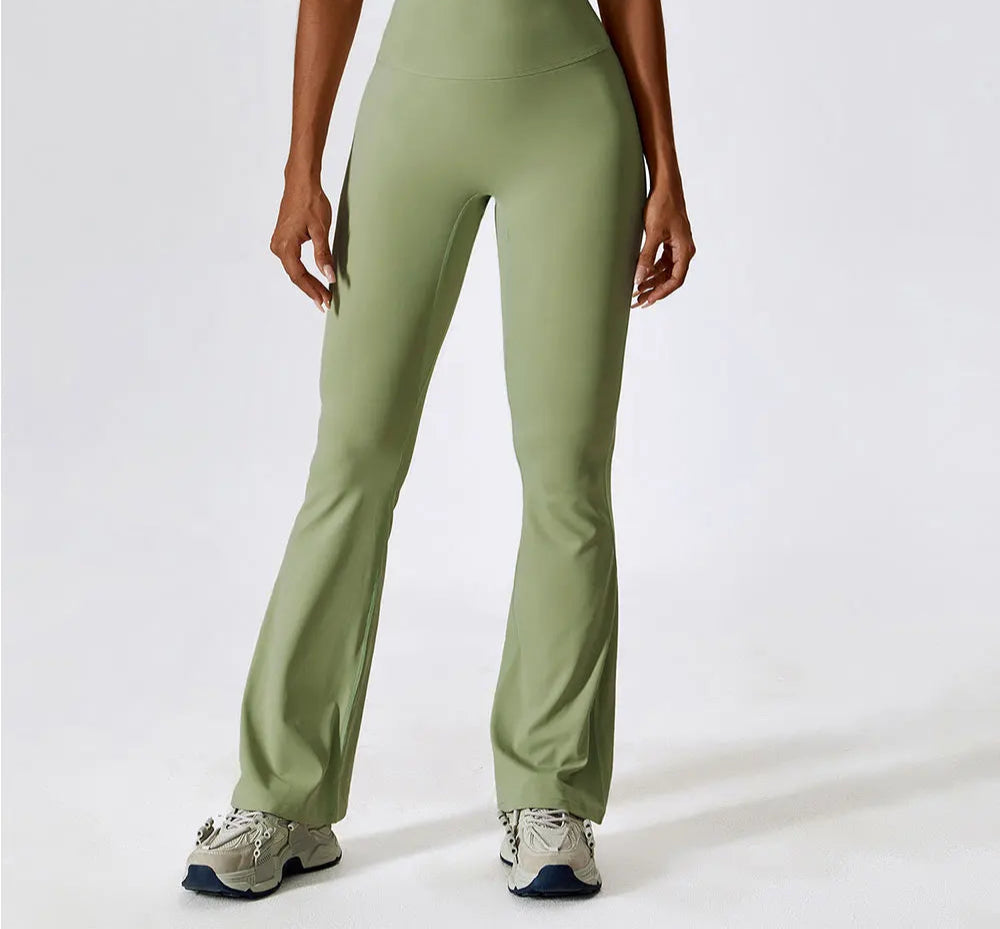 Wide-leg High Waist Flared Workout Bell-bottoms Yoga leggings