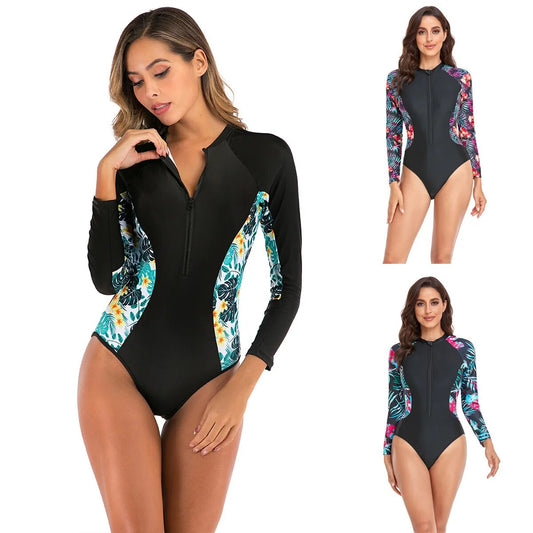 New Sand Surf Suit Zipper Swimsuits