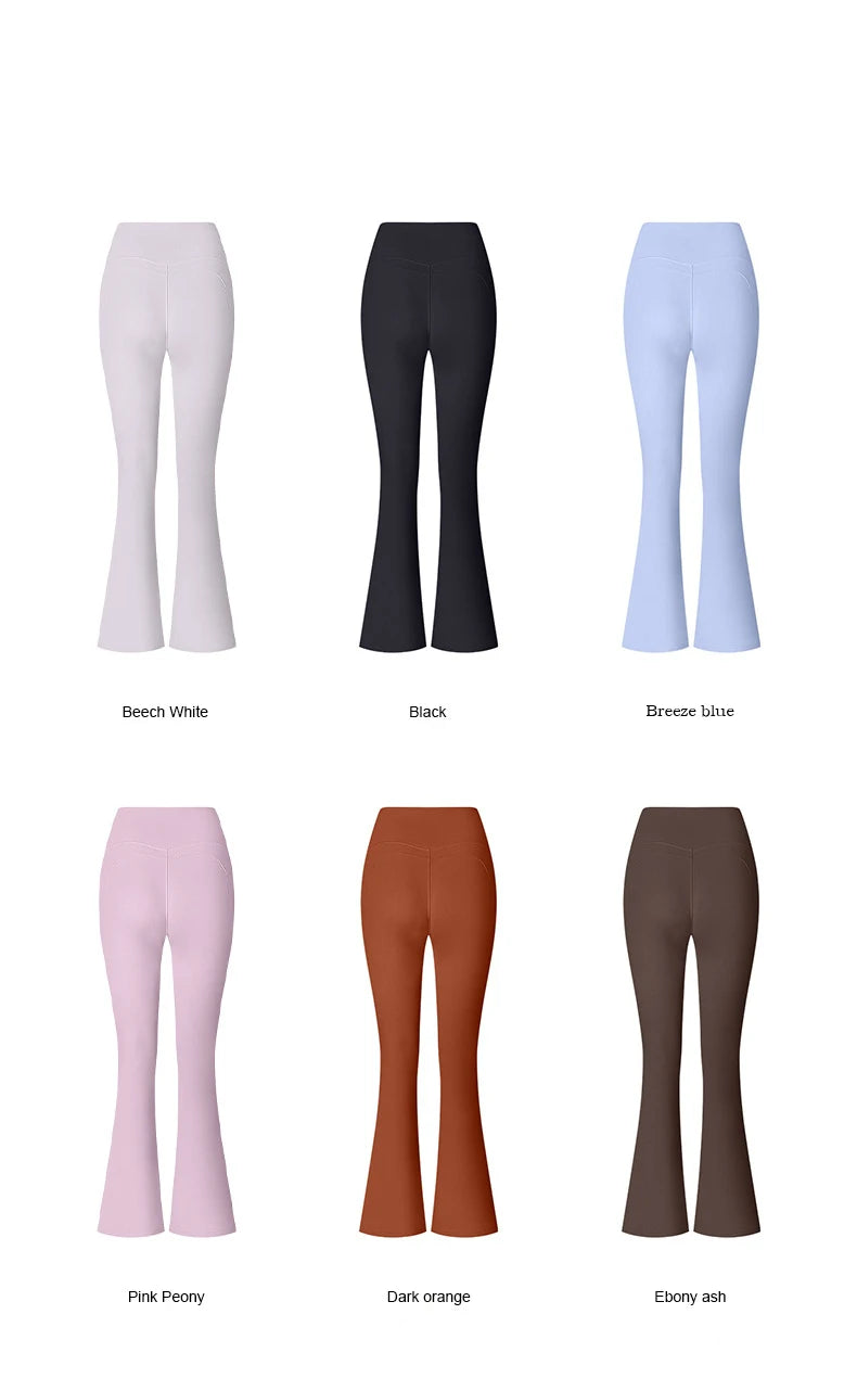 High Waist Flared Gym Fitness Yoga Leggings
