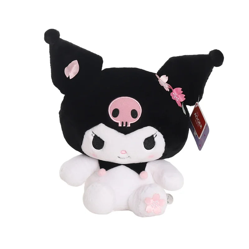 Sanrio Sakura Melody Kuromi Cinnamoroll soft Plush Toy 30cm Kuromi