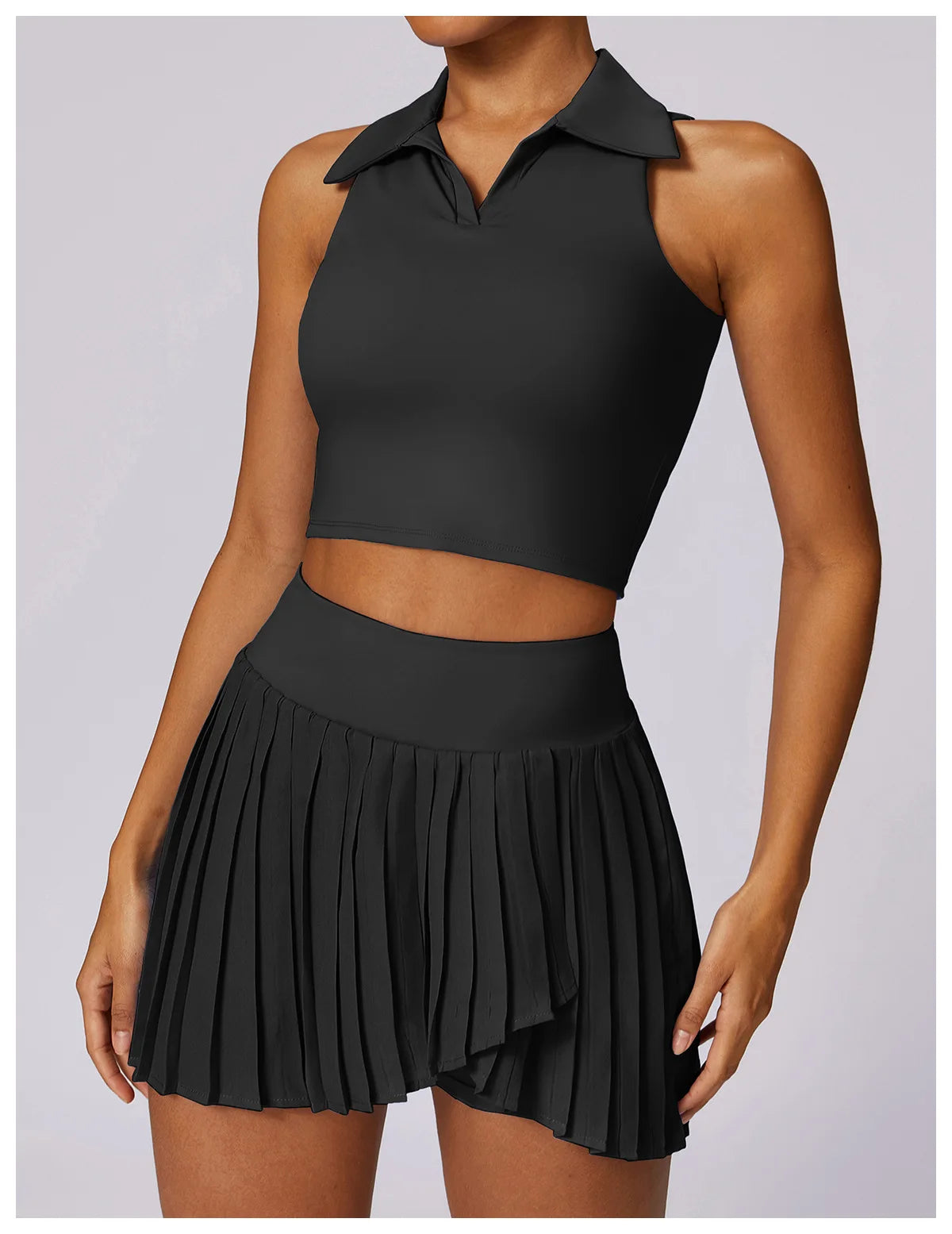 Workout Sports Skort Skirt top tennis set