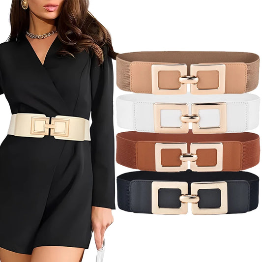 Wide Stretchy Elastic Cinch Belt