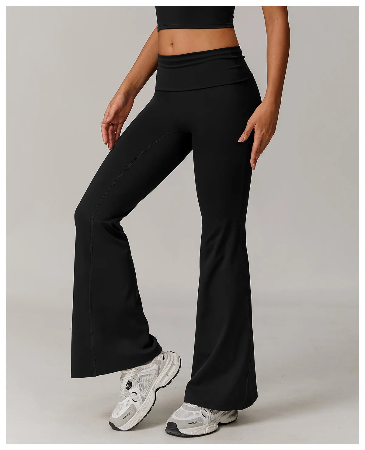 Bell-bottoms High Waist Wide Leg Fitness Workout Leggings