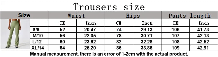 Wide-leg High Waist Flared Workout Bell-bottoms Yoga leggings