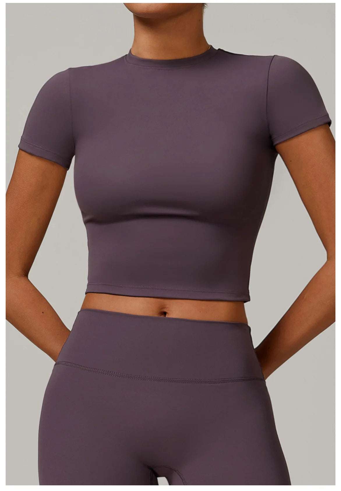 Short Sleeve round neck Yoga Gym Top