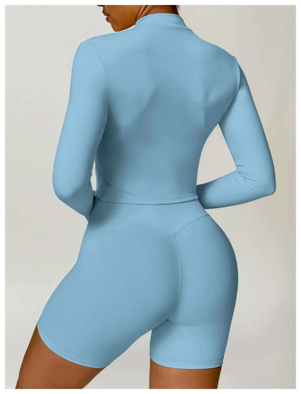 Long sleeved zipper Gym Workout jacket