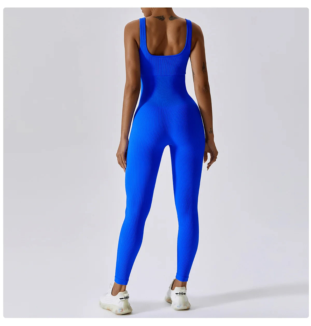 Seamless One Piece Ribbed Workout yoga bodysuit