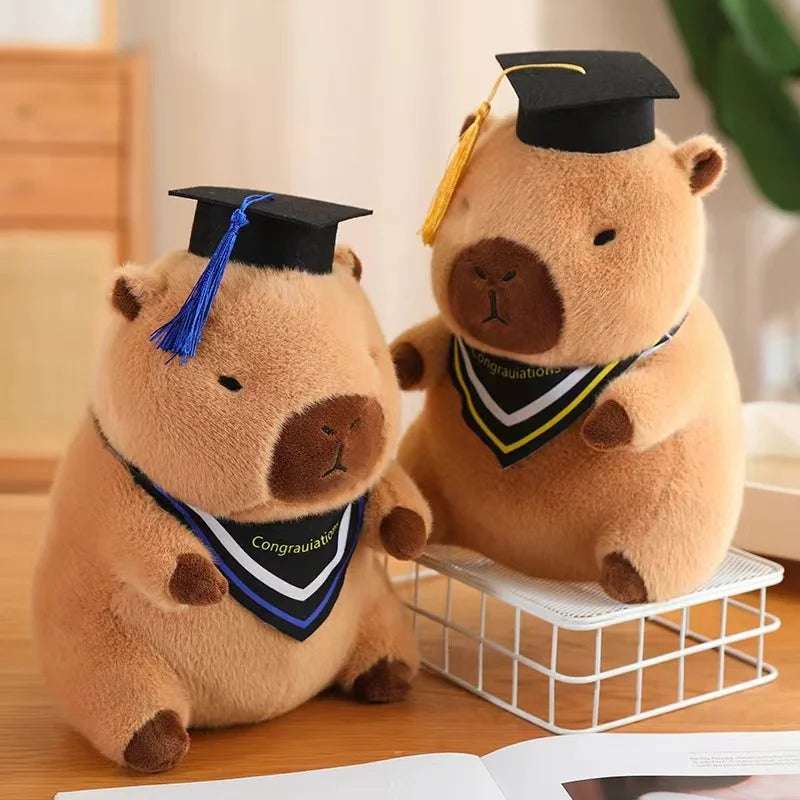 Graduate Doctor Capybara Owl Bear Plush soft Toy