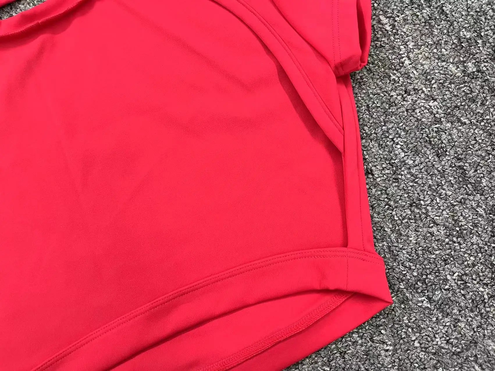 Round Neck Short Sleeve Backless Gym Top