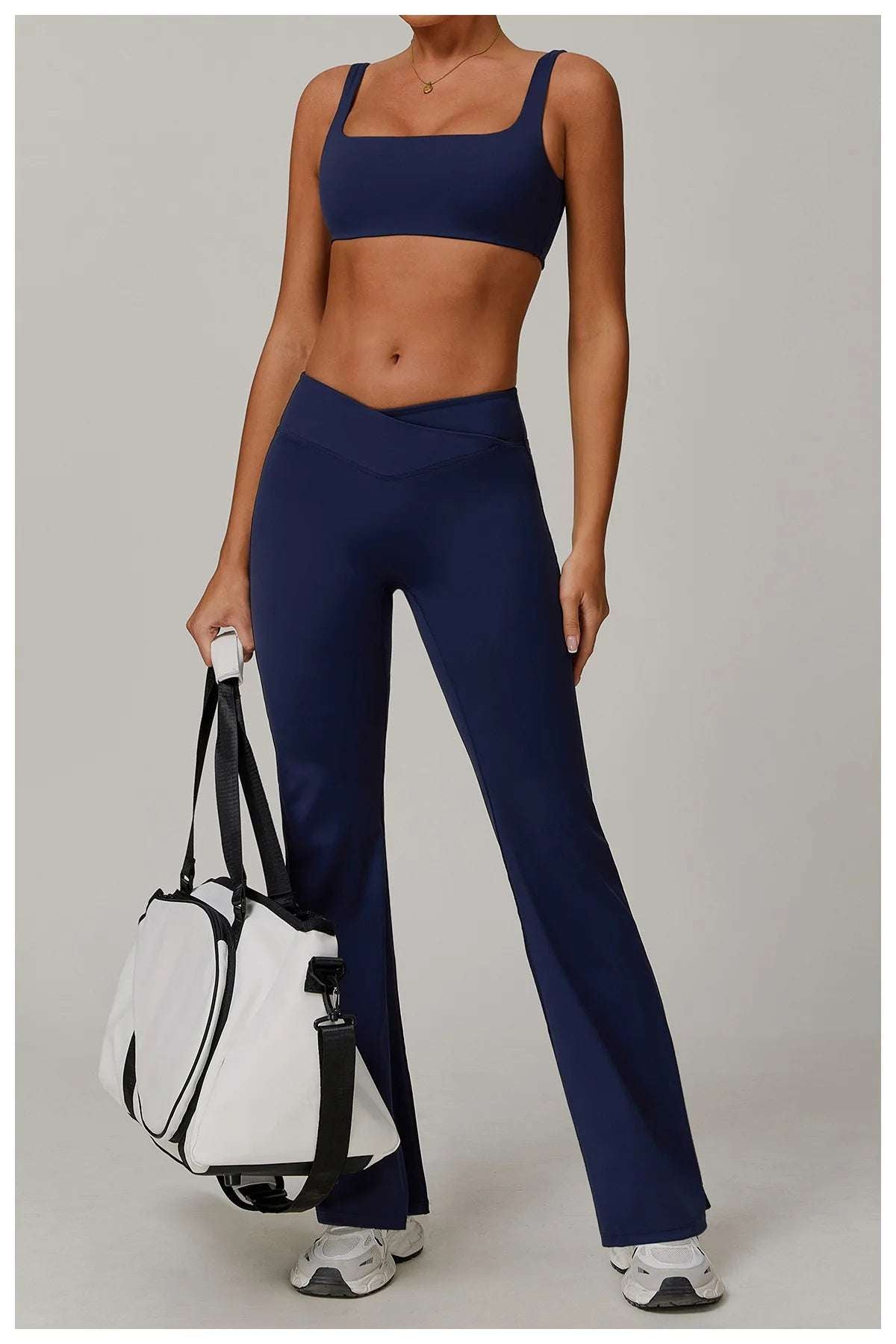 Bell Bottomed High Waist Wide Leg Gym Leggings