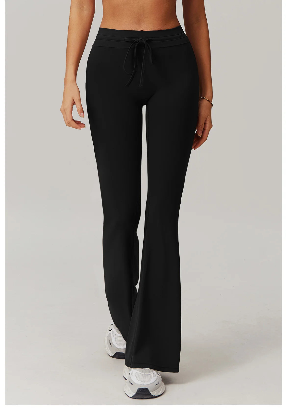 Wide Leg Bell-bottoms drawstring Sports Leggings