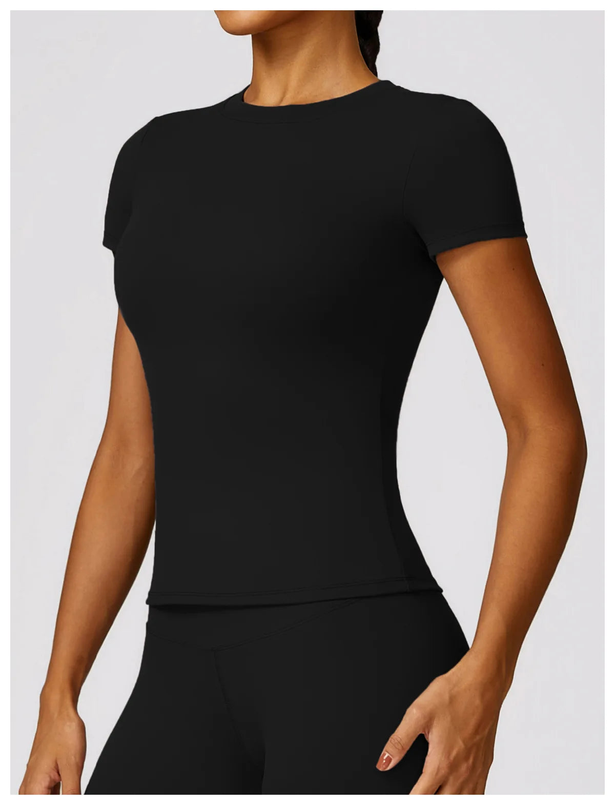 Seamless Short Sleeve Yoga Gym Top