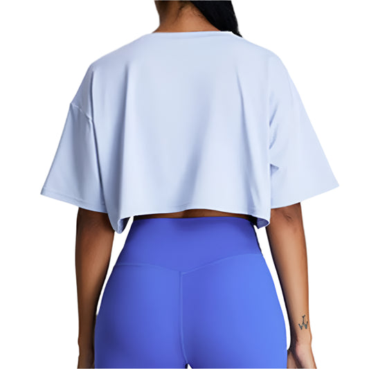 Short Sleeves Loose and Breathable Quick Drying sports yoga Crop Top