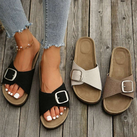 Fashionable Women's Sandals With chunky Thick Sole And Strap
