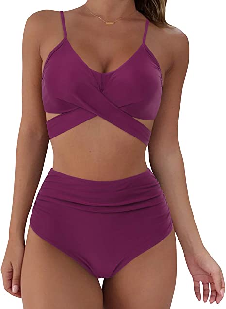 New High Waist Push Up Brazilian Bathing Suits
