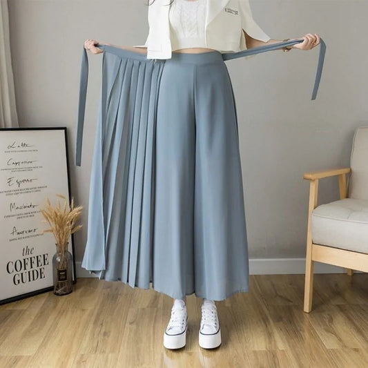 Korean style Pleated Chiffon Trousers