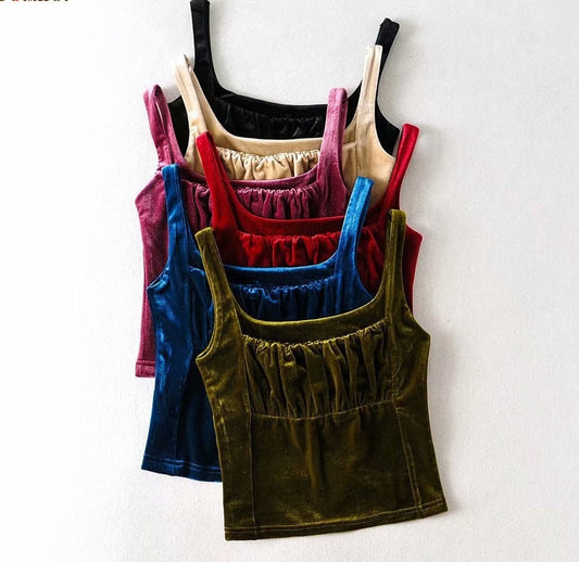 Velvety vest top