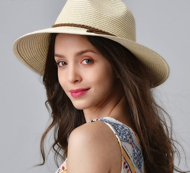 Straw fedora Stylish Summer Hat