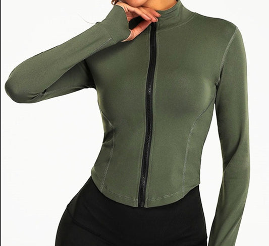 Full Zip-up Yoga Top