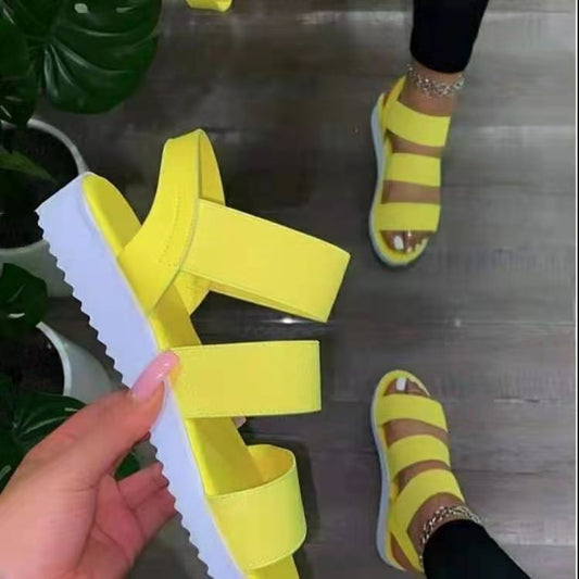Women New Flat Heel Yellow