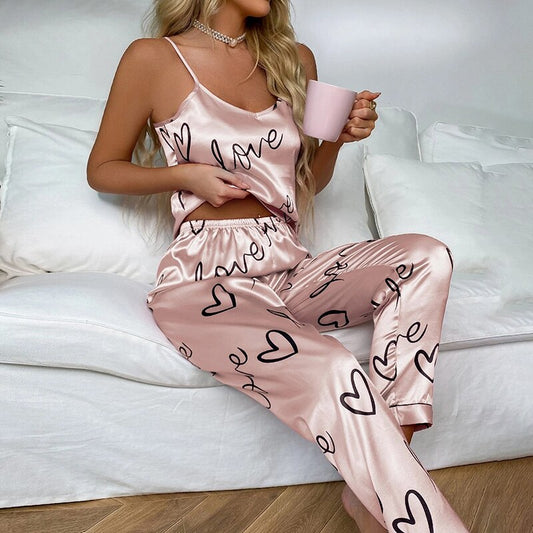 New Women Satin Sleepwear pyjama set