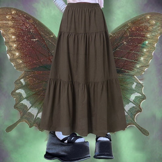 New Aesthetic Fairycore Vintage Pleated Skirt