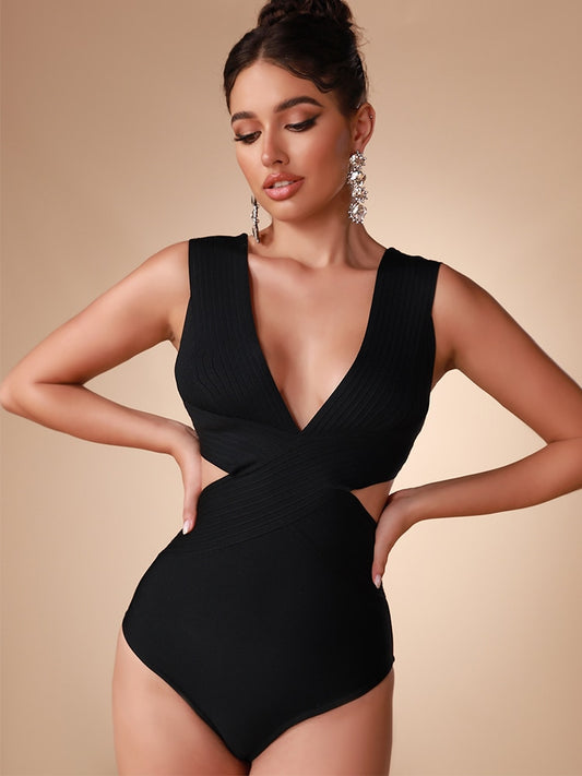 Cut Out Bandage one piece Bathing Suit