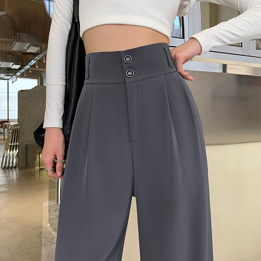 Women Drape Wide Leg Pants Trousers