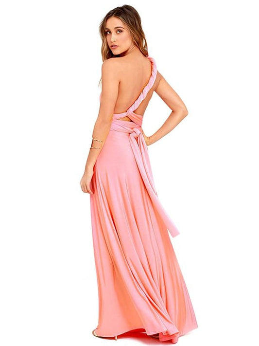 Sexy multi style straps maxi Dress