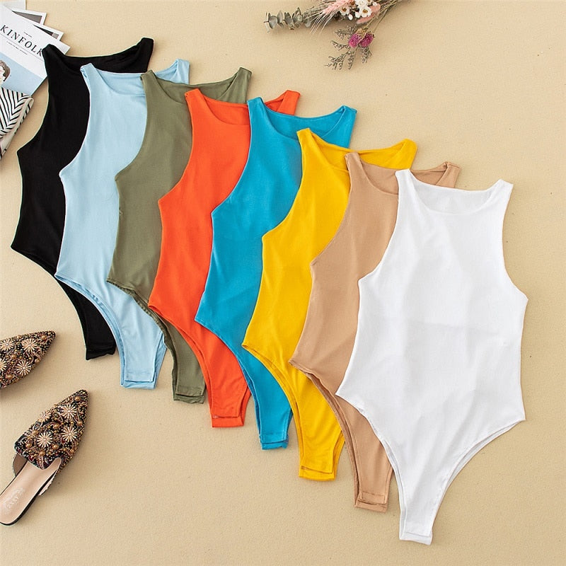 Women casual Sexy Slim beach bodysuit