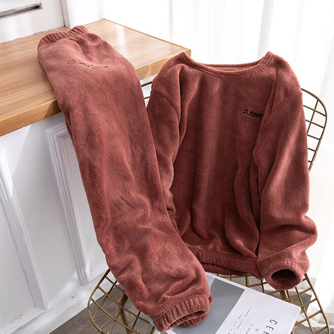 Flannel Winter Solid colour Pyjamas