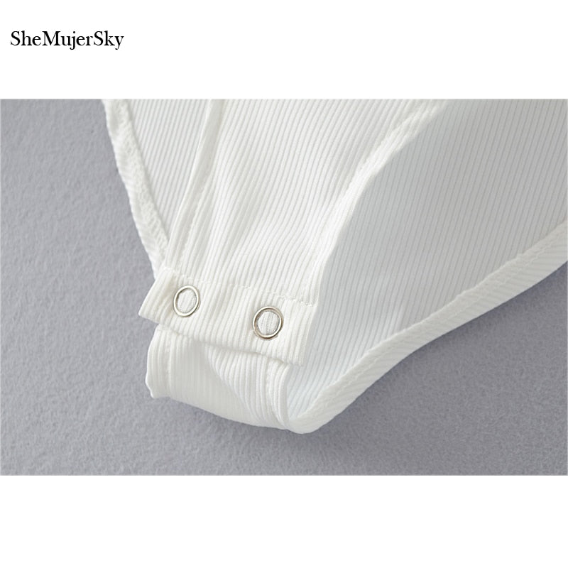 Long Sleeve Backless Wrap Bodysuit