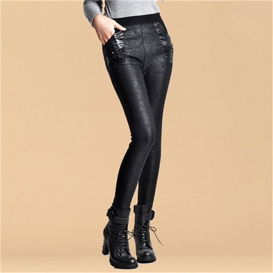 Thick black Winter Leggings