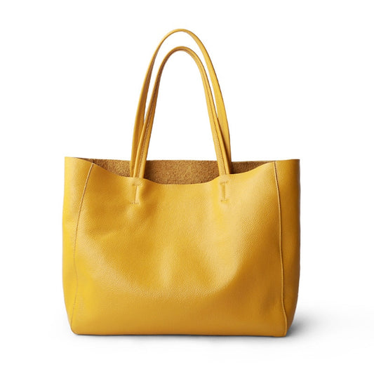 Casual colourful Tote-Genuine Leather