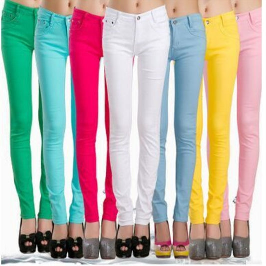 Colourful Skinny Trousers
