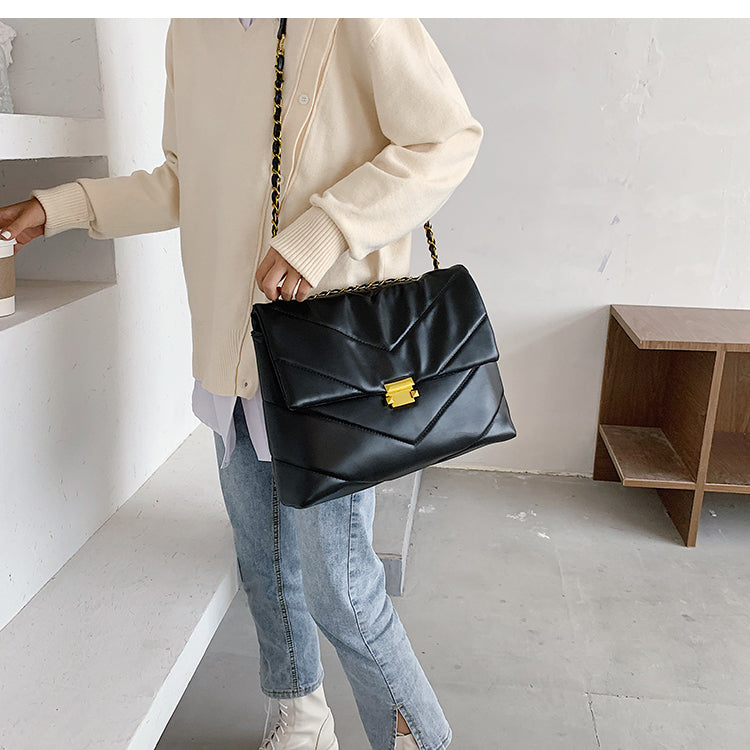 PU Leather Shoulder Handbag