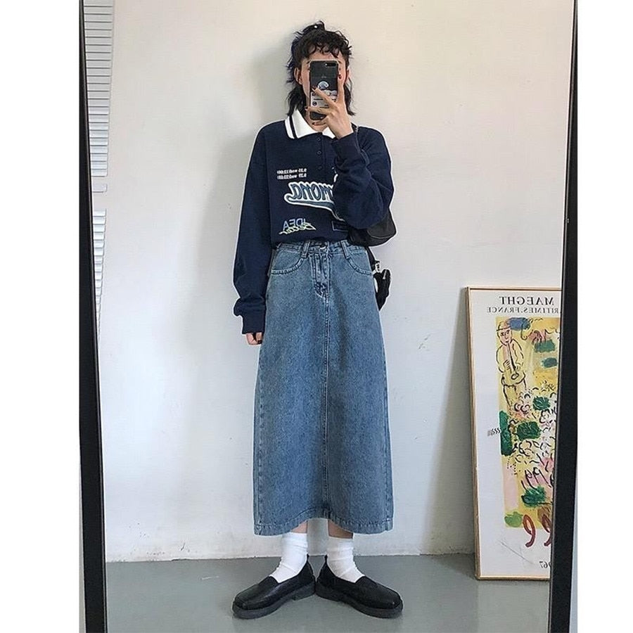 Collared Over-sized sweatshirt