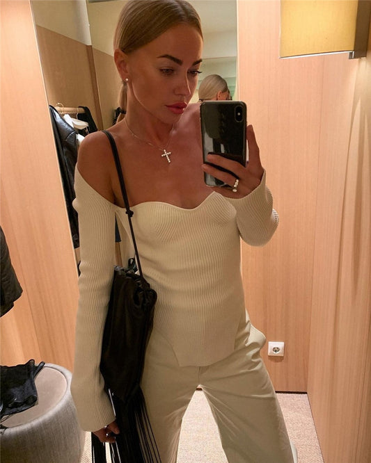 Long Sleeve Knitted Top