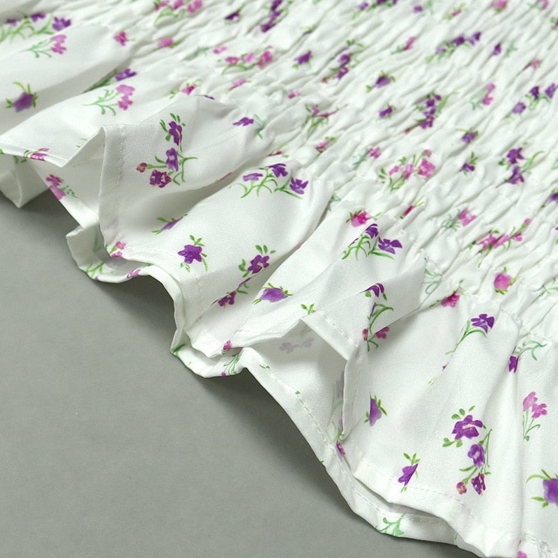 Floral Spaghetti Straps Bodycon Dress