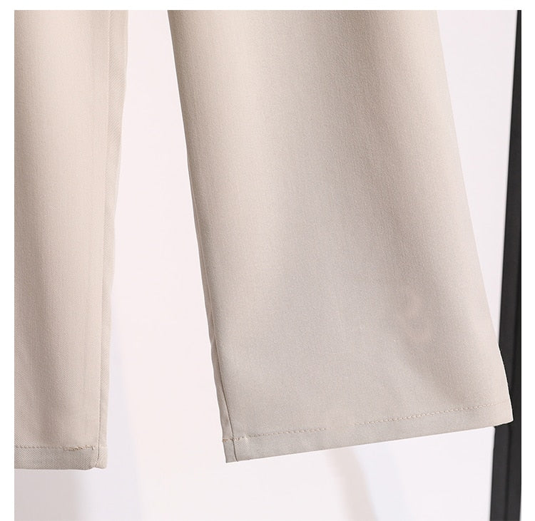 Wide-Legged High Waist Trousers