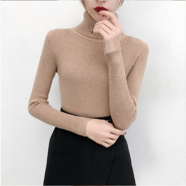 Knitted turtleneck Top kaqi
