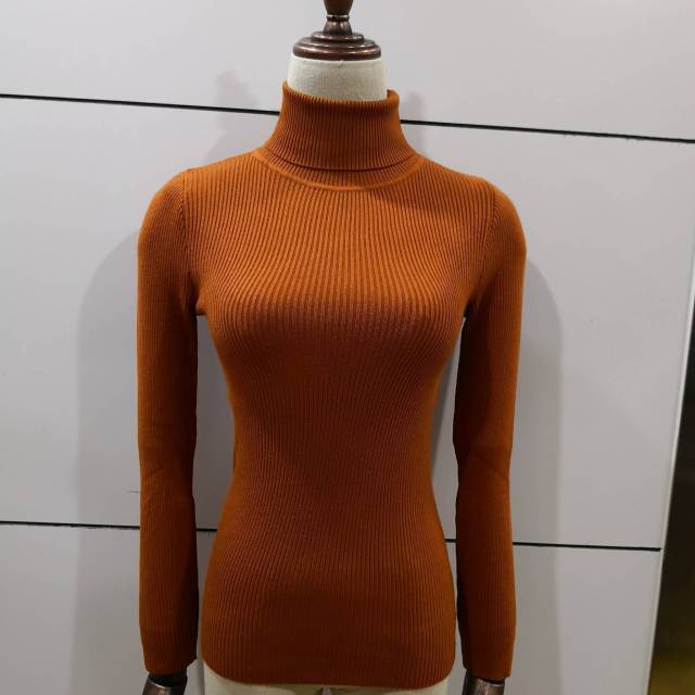Knitted turtleneck Top jiaotang
